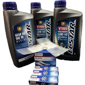   Szervíz csomag 25/30 MEDIUM  (Kérjük a megjegyzés rovatban feltüntetni a csónak motor motorszámát, az alkatrészek pontosításának érdekében)